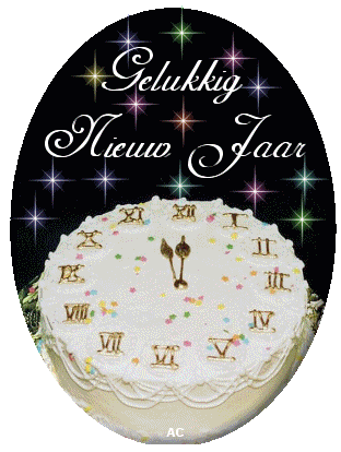 Tort w kształcie zegara na Nowy Rok